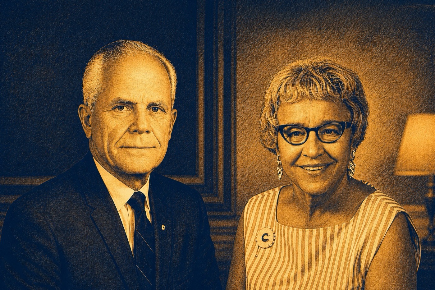 Nathan B. and Florence R. Burt, founders of the foundation
